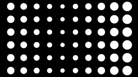 White circles on black background Stock Footage 25869333