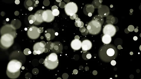 White circles bokeh particles abstract background on black background. Stock Footage 246479237