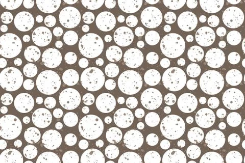 White circles on brown background with texture Stock Illustration