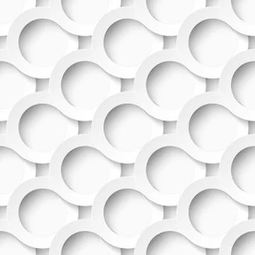 White circles with drop shadows Stock Illustration