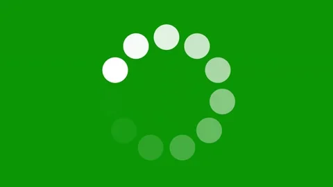 White circles green background green screen animated chromakey background Stock-Footage 314067586