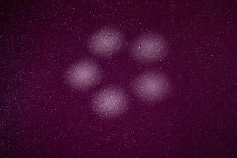 White circles of light on a colored background Stock Photos