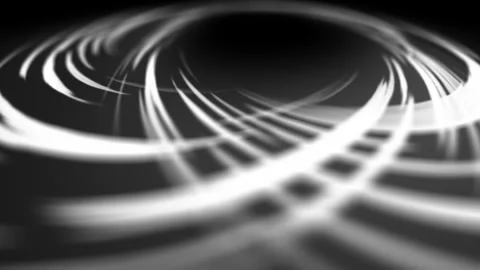 White circles move in a circle on a black background. Stock Footage 255328675