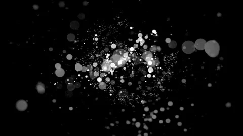 White Circles Partcile Explotion Logo Reveal Background Stock Footage 305005915