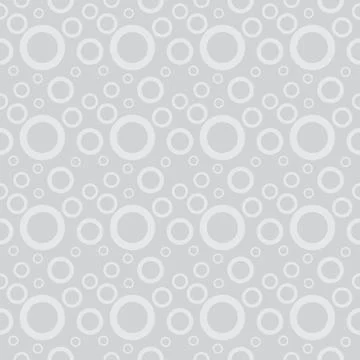 White Circles Pattern on Light Gray Background Illustrazione stock