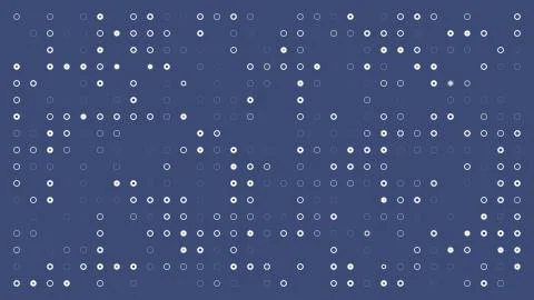 White circles on phantom blue background. Stock Illustration