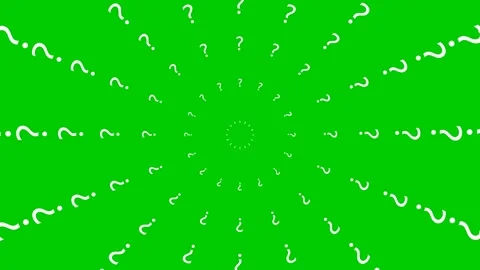 White circles question mark green Video stock 241321464