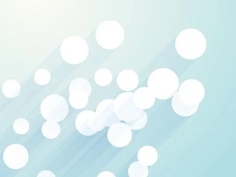 White circles with shadow on blue background Stock-Illustration