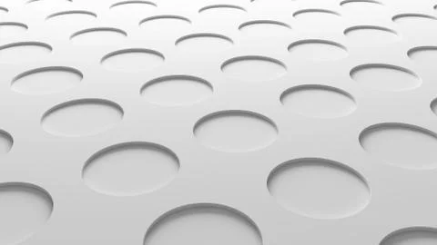 White circles texture. Abstract pattern flooring background. 3d illustration. Stock Illustration