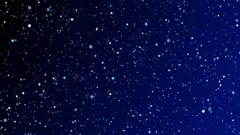 White circles of varying sizes float and move, creating a dynamic visual effect Stock Footage 313553189