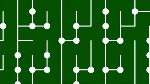 White circuit board pattern on dark green イラスト素材