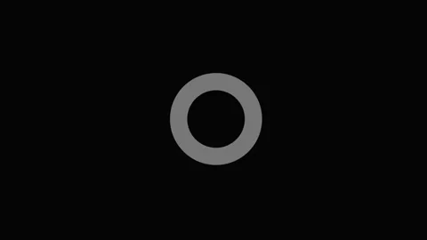 White Circular Arrows Symbol with Up and Down Arrows on Black Background ic.. Stock Footage 331875104