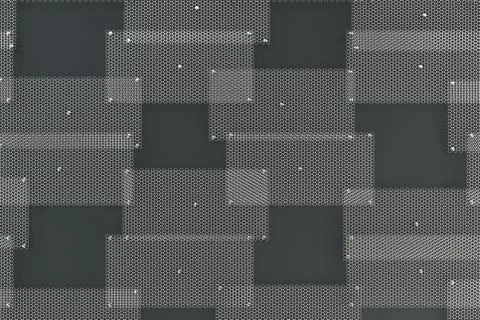 White circular grates on dark grey background Ilustración de archivo