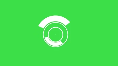 White circular loading animation progress bar rotating on green screen backgroun Stock Footage 329964518