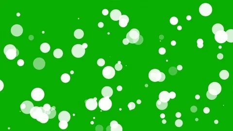 White circular particles motion graphics with green screen background Stock Footage 333262339