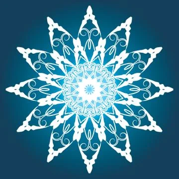 White circular pattern on dark blue background 스톡 일러스트