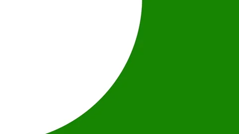 White Circular Shape Stroke Wipe in and Out From Left Upper Corner Stock Footage 271180525