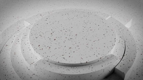White circular shapes rotate smoothly, creating interesting patterns Stock Footage 320530569