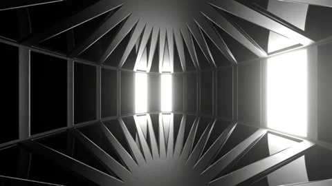 White Circular Stroboscope Background VJ Loop in 4K Stock Footage 310502686