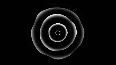 White circular twisted ripple diffusion animation Stock Footage 235591770