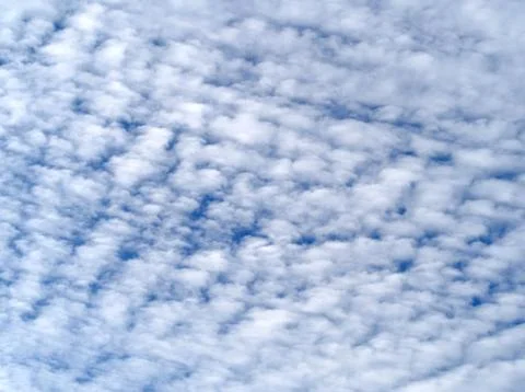 White Cirrocumulus Clouds Stock Photos
