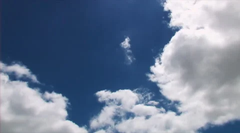 White cirrus stratus clouds on blue sky. Stock Footage 281850177