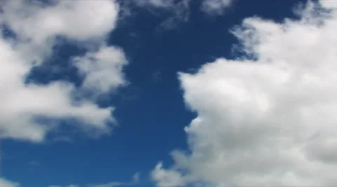 White cirrus stratus clouds on blue sky. Stock Footage 281850873