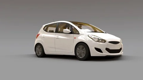 White city car Stock Footage 107005658