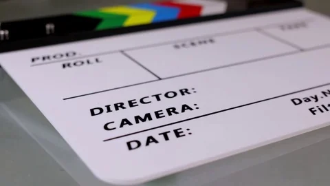 White Clapperboard Stock Footage 72471468