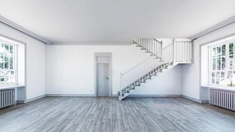 White classic wall background,home interior. Stock Illustration