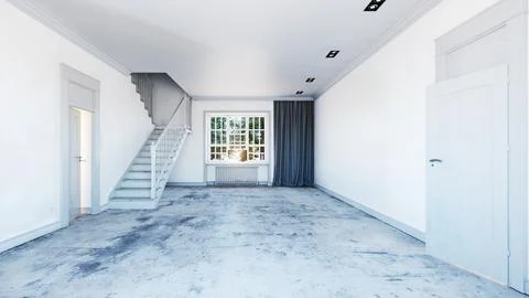 White classic wall background,home interior. Illustrazione stock
