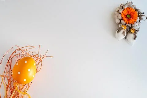 White, clean background for easter 写真素材