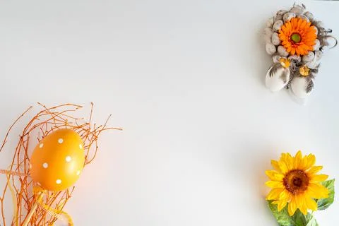 White, clean background for easter 写真素材