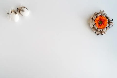 White, clean background for easter 写真素材