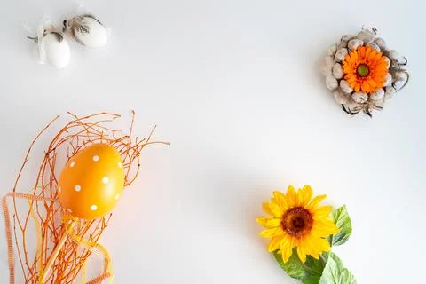 White, clean background for easter 写真素材