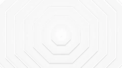 White clean background made of pulsating octagons. Stock Footage 124526101