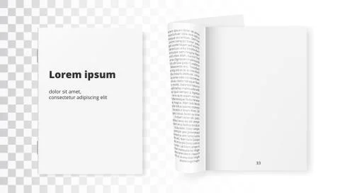 White Clean Paper Journal Ready For Your Text Stock Illustration