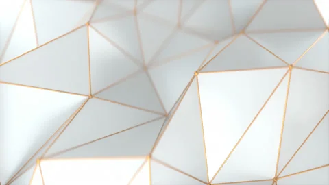 White Clean Polygonal Shape Backdrop Stock Footage 169494946
