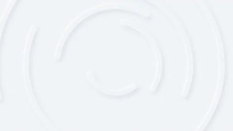 White clean rings animation, abstract pattern of circles, trendy video conce Stock Footage 139634585