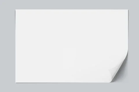 White Clear A4 Paper Sheet With Shadow Stock Illustration