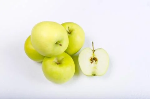 White clear apple Stock Photos