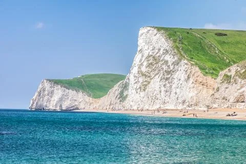White cliff tops Stock Photos