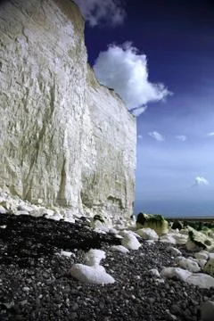 White cliffs at Birling Gap Foto stock