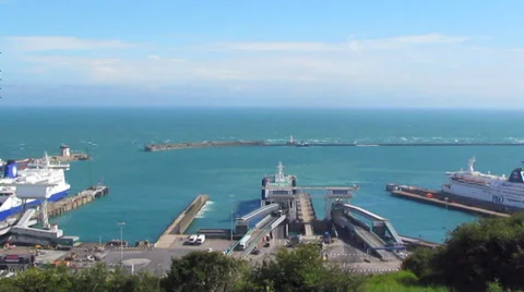 White Cliffs - Dover, England Stock Footage 32178463