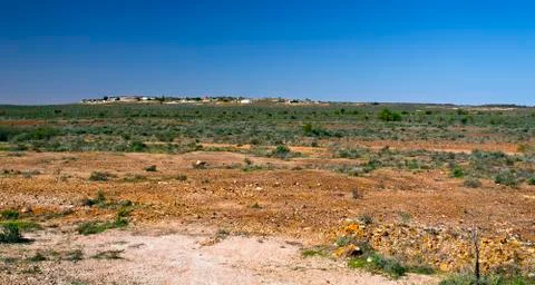 White Cliffs Opal Town Stock Photos