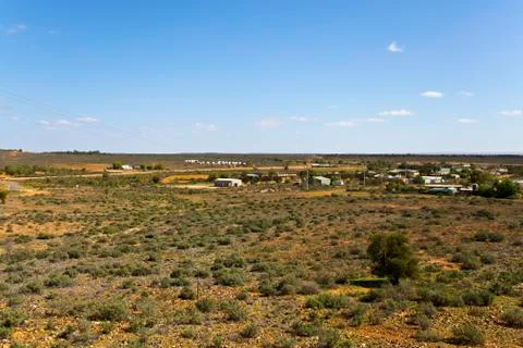 White Cliffs Opal Town Stock Photos
