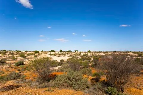 White Cliffs Opal Town Stock Photos