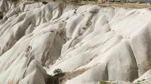 White cliffs in the valley of Turkey Stock-Footage 100923082