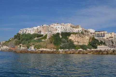White cliffs in Vieste Stock Photos