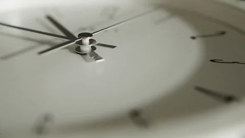 White clock face HD stock footage Stock Footage 83243725